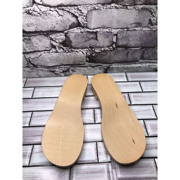 New! Wooden Soles Women Sz 37EU/8.5M US Made in Italy Shoe Repair - Picture 15 of 16